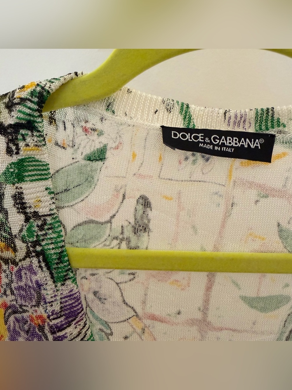 Authentic Dolce & Gabbana 100% Silk Floral Print Cardigan Sweaters | IT 36 - Picture 3 of 12